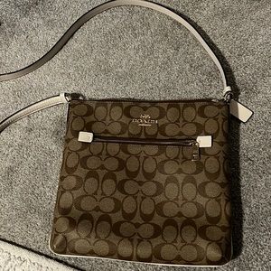 Brown Coach crossbody bag